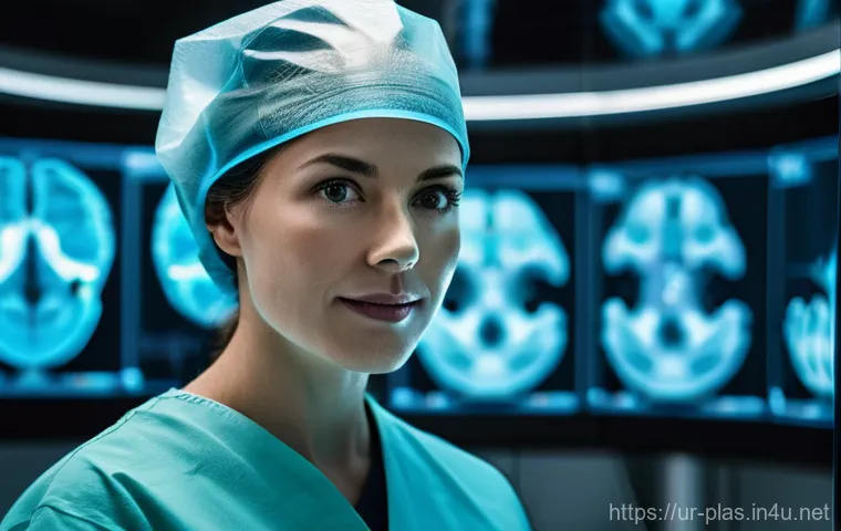 성형외과 의사 경력 비교 - **A highly skilled plastic surgeon in a futuristic operating room, utilizing advanced technology for...